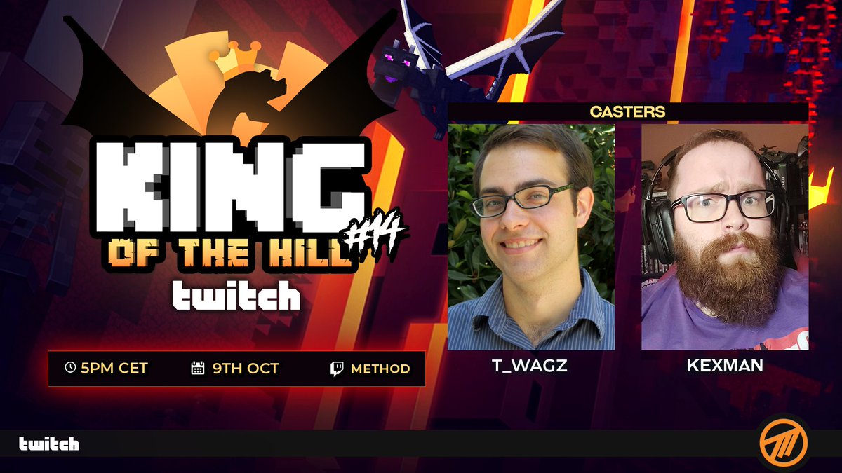 Give it up this weekend's King of the Hill casters! 👏
🎤 <a href="/T__Wagz/">T Wagz</a> 
🎤 <a href="/Kexman/">Kexman</a> 

See you this Sunday ⛏️💎
