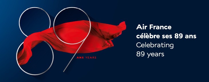 89 ans d'aviation, de passion, d'hommes et de femmes qui créent des ponts entre les pays et les cultures, en faisant rayonner l'élégance à la française. Bon anniversaire #AirFrance !