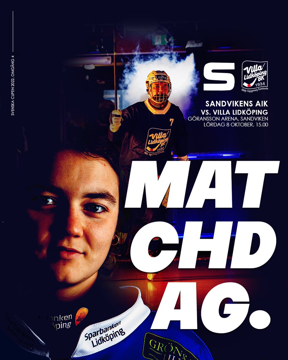 😍💙 Godmorgon, matchdag! Idag avslutar vi gruppspelet i Svenska Cupen mot SAIK Bandy i Göransson Arena.

#VLBK #Lidköping 
#SVCUP22