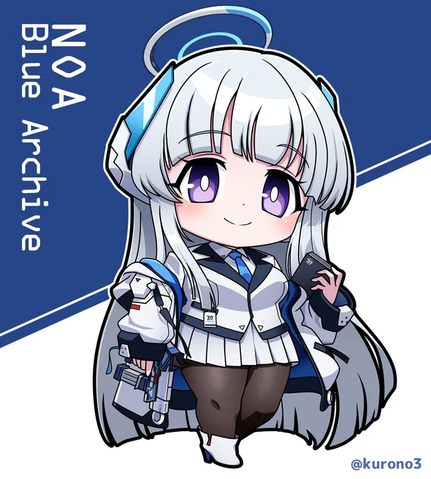 デフォルメ・ノア描きました。残念ながらお迎えできなかった…#ブルアカ #ブルーアーカイブ 