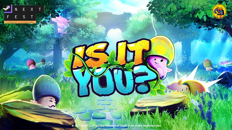 PlayIsItYou's tweet image. 🍄 Is It You? 🍄 is a part of @Steam Next Fest - a celebration of upcoming games!

Wishlist us on Steam (bit.ly/IIY_Steam) and hop on Discord (bit.ly/IIY_Discord) to stay tuned for more news and playtests!

#SteamNextFest #IndieGames #IsItYou #Sushroom