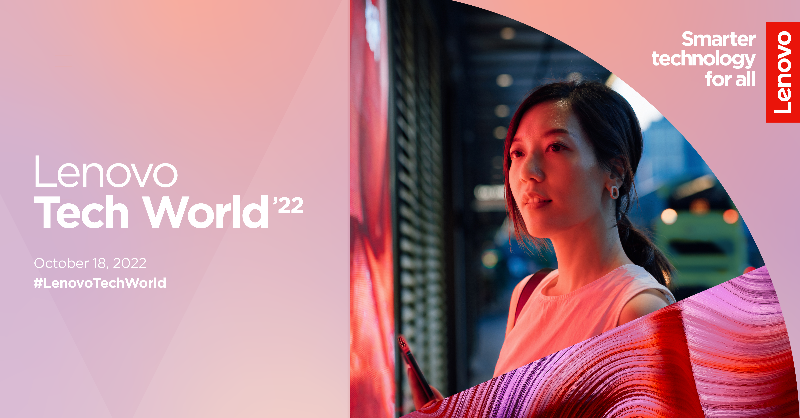 Lenovo_in's tweet photo. Smarter technology is empowering our changing world.

Join us on Oct 18th as we unveil our latest innovations, hear from leaders across the industry, &amp; showcase how our tech is empowering people to change their world for the better.
https://t.co/H3oDrl7PCf | #LenovoTechWorld