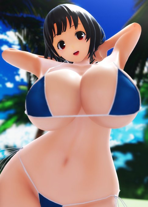 #あなたのあお色の作品を見せてください
青い水着 