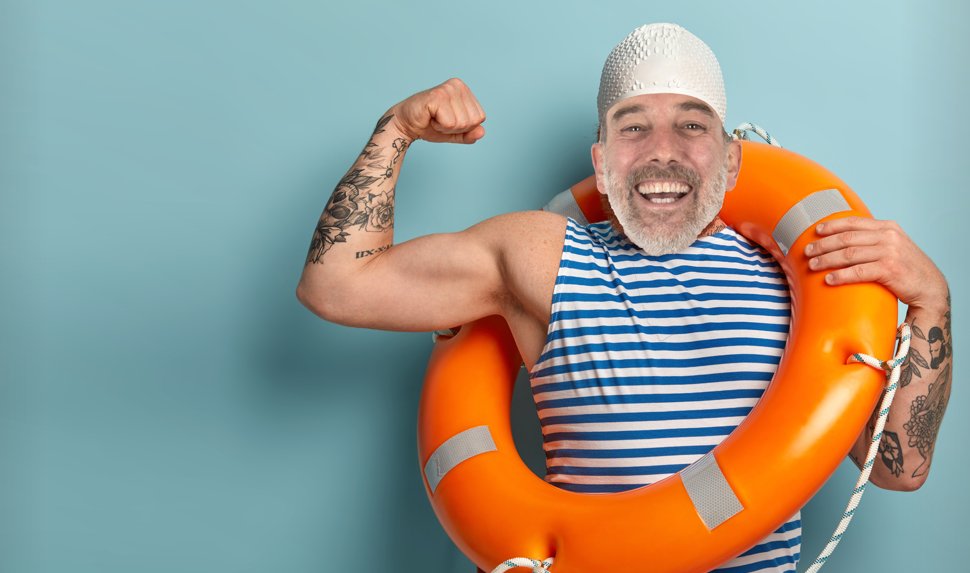 Don't worry - we didn't let Nick get away with it!

Here is Nick getting ready for swim 🏊‍♂️

His favourite place was Bali - so what better thing to do than make him a serious sea swimmer!

#NCSW2022 #NationalCustomerServiceWeek #CustomerServiceWeek #CustomerService
