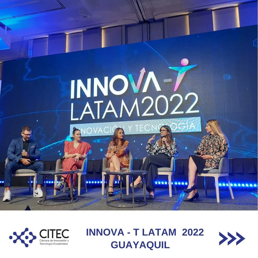 CITECec's tweet photo. Tuvimos dos jornadas increíbles en la ciudad de Guayaquil en el #InnovaTLatam 🚀. Nuestra Directora Ejecutiva @gisemontalvoch participó en este evento y varios de nuestros socios también estuvieron presentes⭐. Estas iniciativas muestran las oportunidades que existen👏🏻👏🏻👏🏻 https://t.co/oIepNP18VT