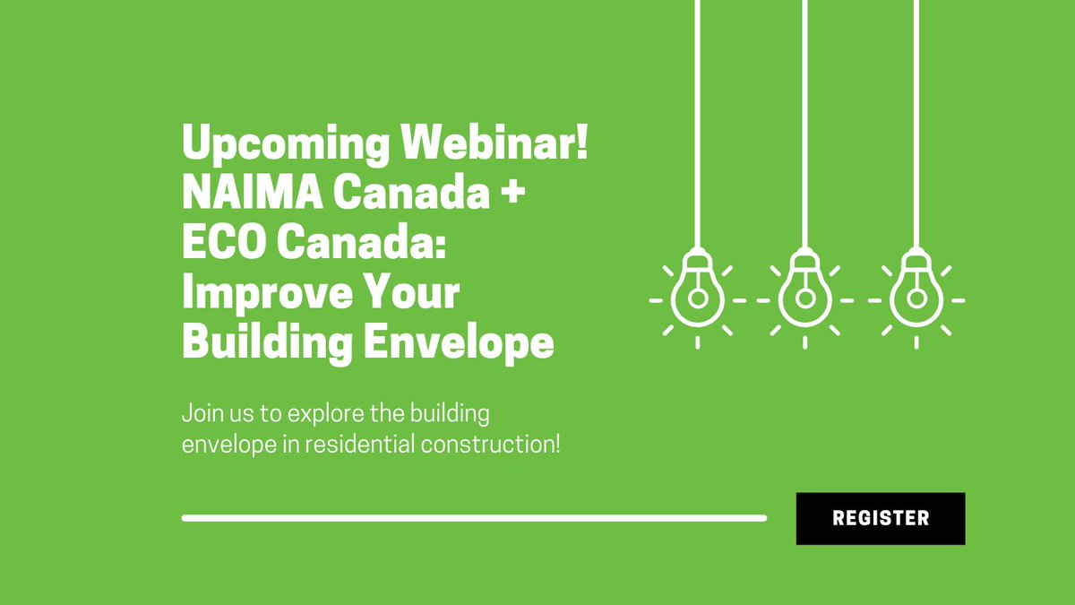 NAIMACanada's tweet photo. Join us next week for NAIMA Canada + ECO Canada's webinar on Improving Your Building Envelope. We'll be exploring everything from energy audits to more practical applications, and what the future of home building might look like! https://t.co/WqZRO4uxo6 https://t.co/lTXA6zRbHt