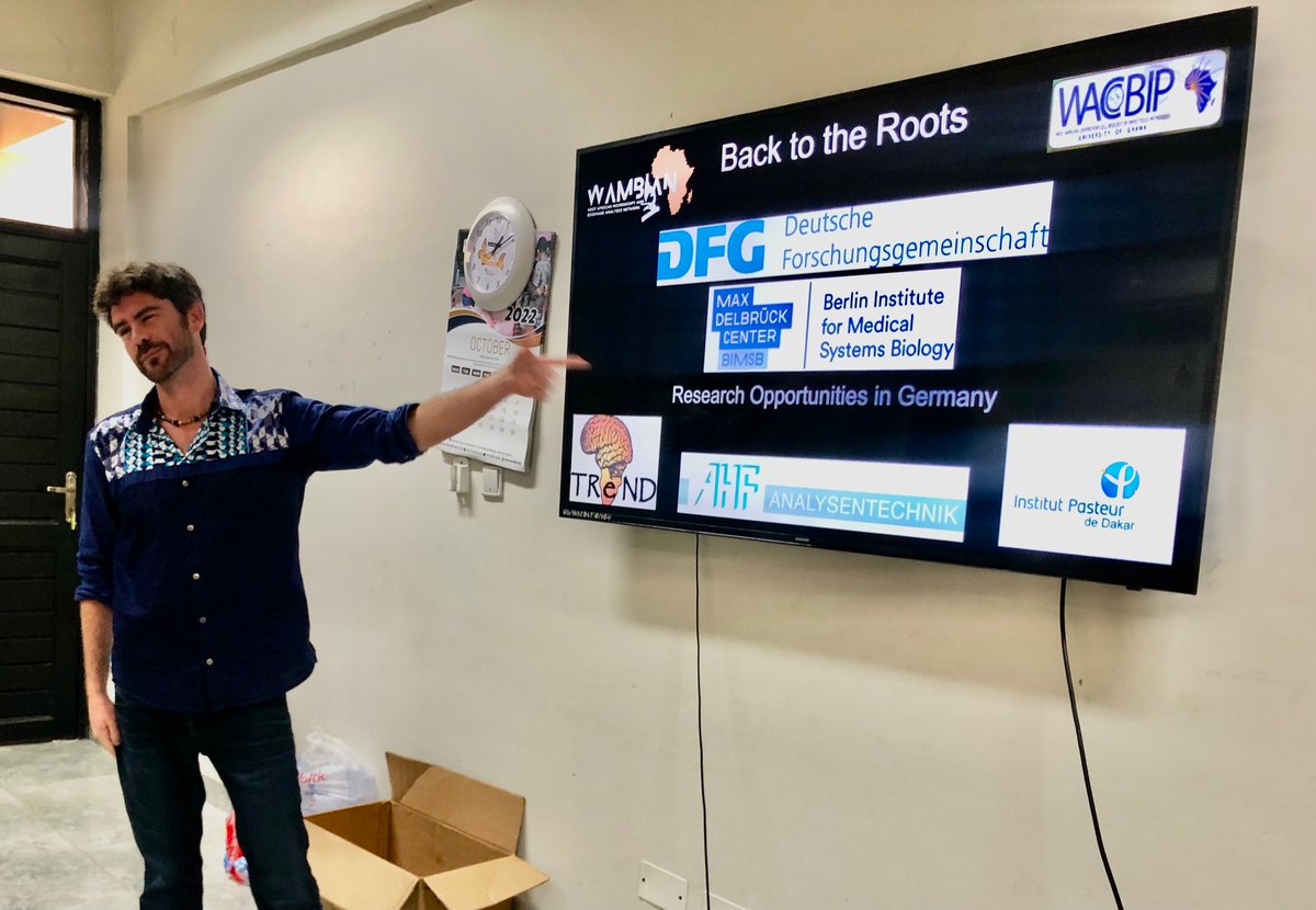 eremacham's tweet photo. @pez_hayes closing the session presenting research opportunities in Germany. Let’s build connections and strengthen collaboration #WAMBIAN
@WACCBIP_UG @MDC_Berlin https://t.co/ApbkhNxk6y