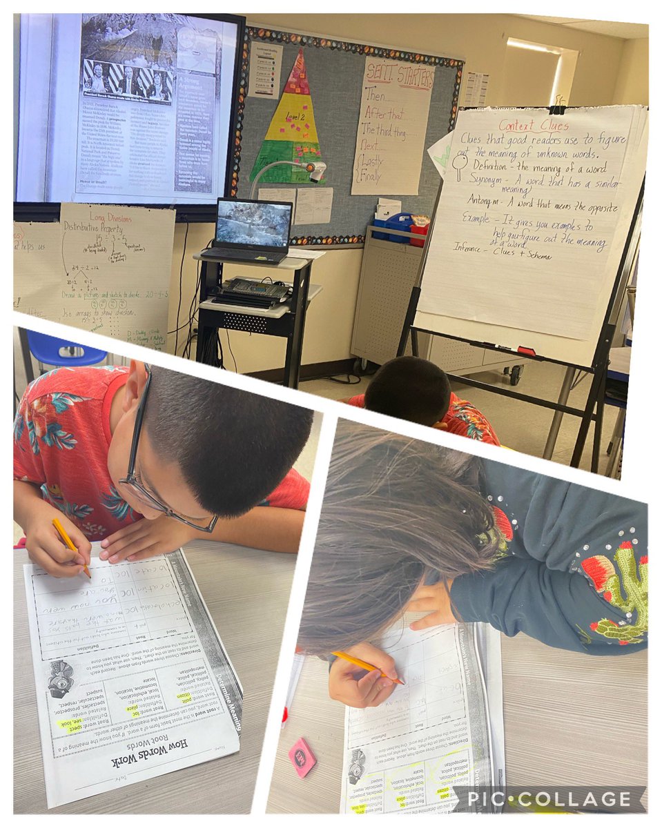 ElenaElizabeth8's tweet photo. Intersession Fun- From interacting with the text to contest clues! From long divisions to improper fractions and mixed numbers, these kids mastered it all. #4thgradersrock #nonfiction @TeresaWilks4 @VJBrashear44 @SanElizarioISD https://t.co/TWp3wDrSvm