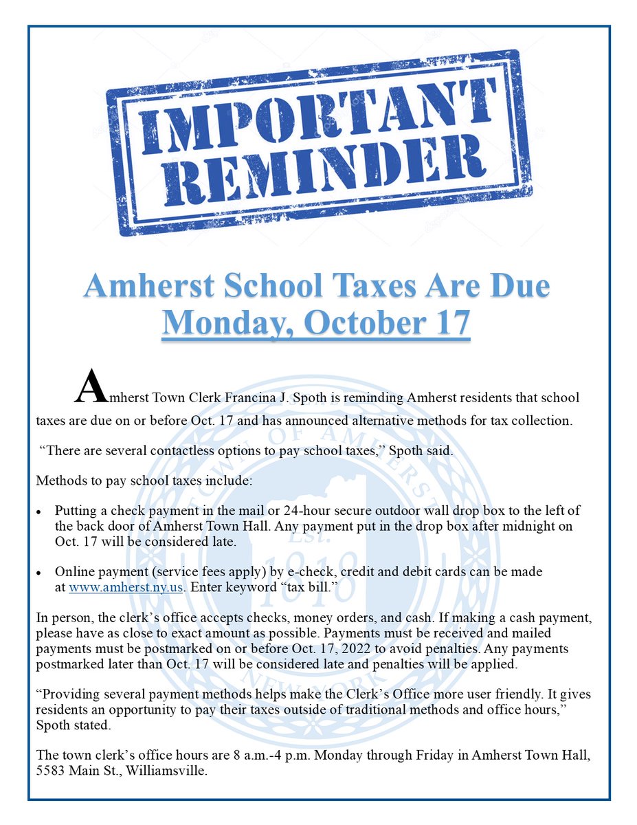 Town of Amherst, NY tweet media