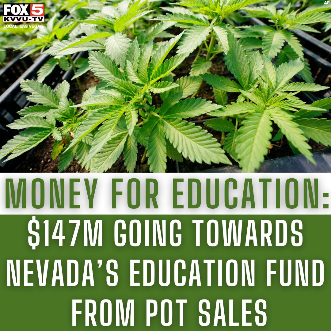 Nevada's education fund will get a big boost of cash, thanks to marijuana sales.
DETAILS: bit.ly/3yiA61u