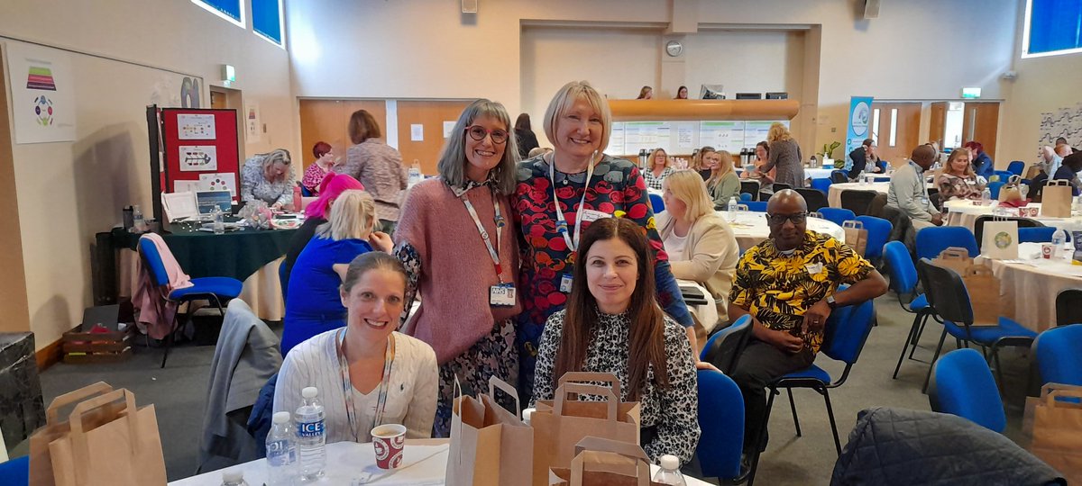 AEBoyd's tweet photo. Jill, Nicki, Sophie &amp; myself from the Staffs &amp; Stoke Staff Psychological Wellbeing Team. We've had a great time at today's brilliant Combined Healthcare Nursing Conference. High energy and brilliant speakers.  #NSCHT @kennylaingnurse @jbmccrea @GrantZoelbarker @Nicki_Haywood https://t.co/tzK5ylG4Pr