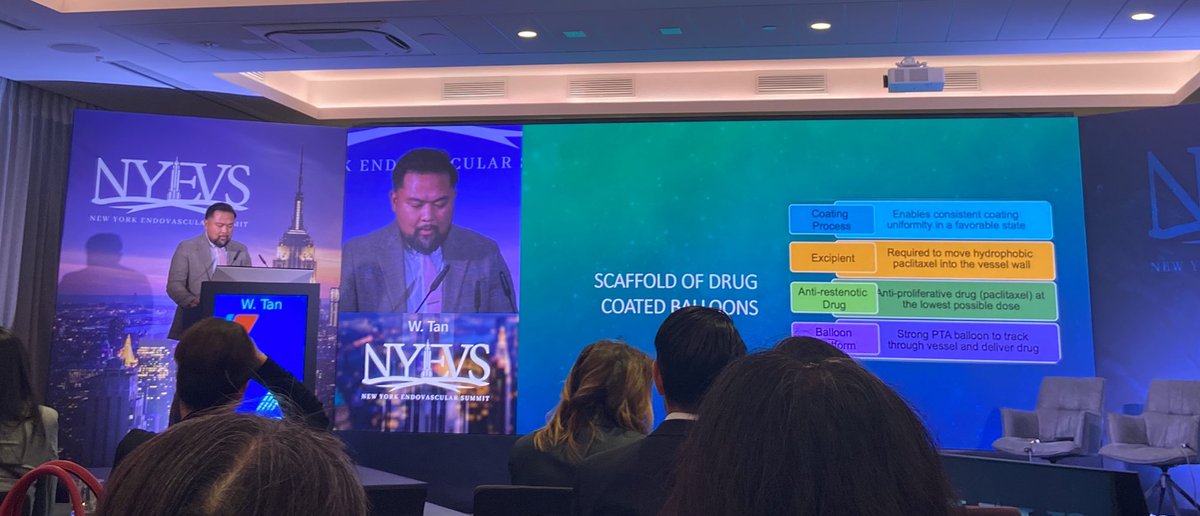 Will Tan educating and entertaining <a href="/EndovascularNy/">NY Endovascular Summit</a> about DCB Technology. #PAD #NurseLearners #CathLab