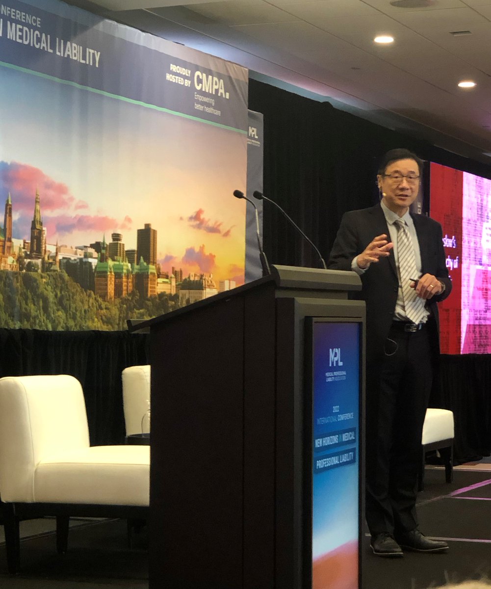 MPLOttawa's tweet photo. Dr. Kendall Ho @KHo8888 addresses delegates with his session:
 What type of leadership will maximize the contribution of younger physicians to safe and reliable healthcare delivery?
 #MPLOttawa #PhysicianLeadership https://t.co/tzXpKVEywz