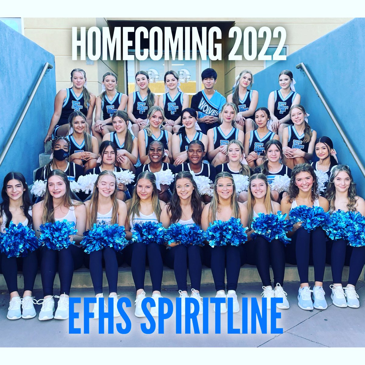 Homecoming 2022 EFHS JV and Varsity Spiritline 🐾💙 @SBebeee_BUHSD <a href="/EFHSAthletics/">EFHS Athletics</a>