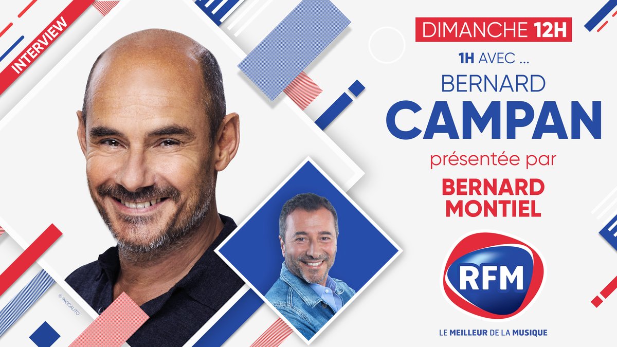 RFMFrance's tweet photo. 🎙 Aujourd'hui, @bernard_montiel passera #1HeureAvec #BernardCampan à l'occasion de la pièce #LesHumains https://t.co/M6UUbF8m2N