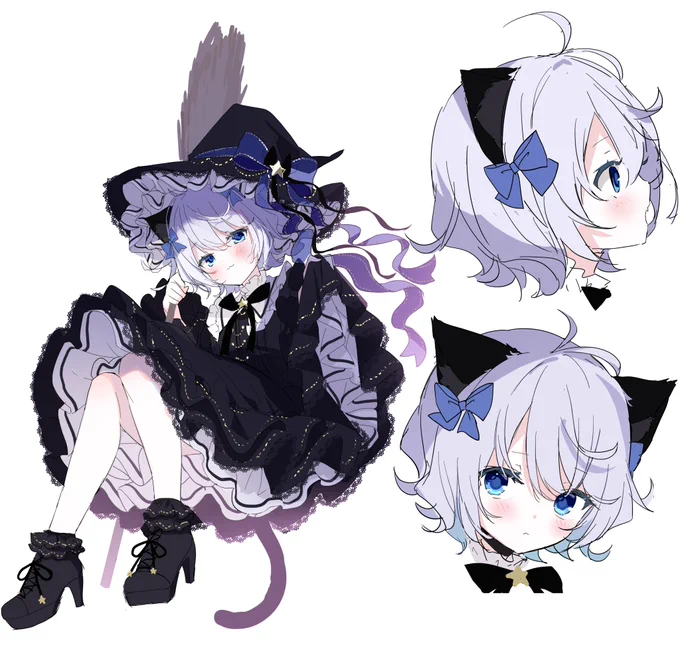 ハロウィンの季節なので…お気に入りの魔女っ娘ねこちゃんです 