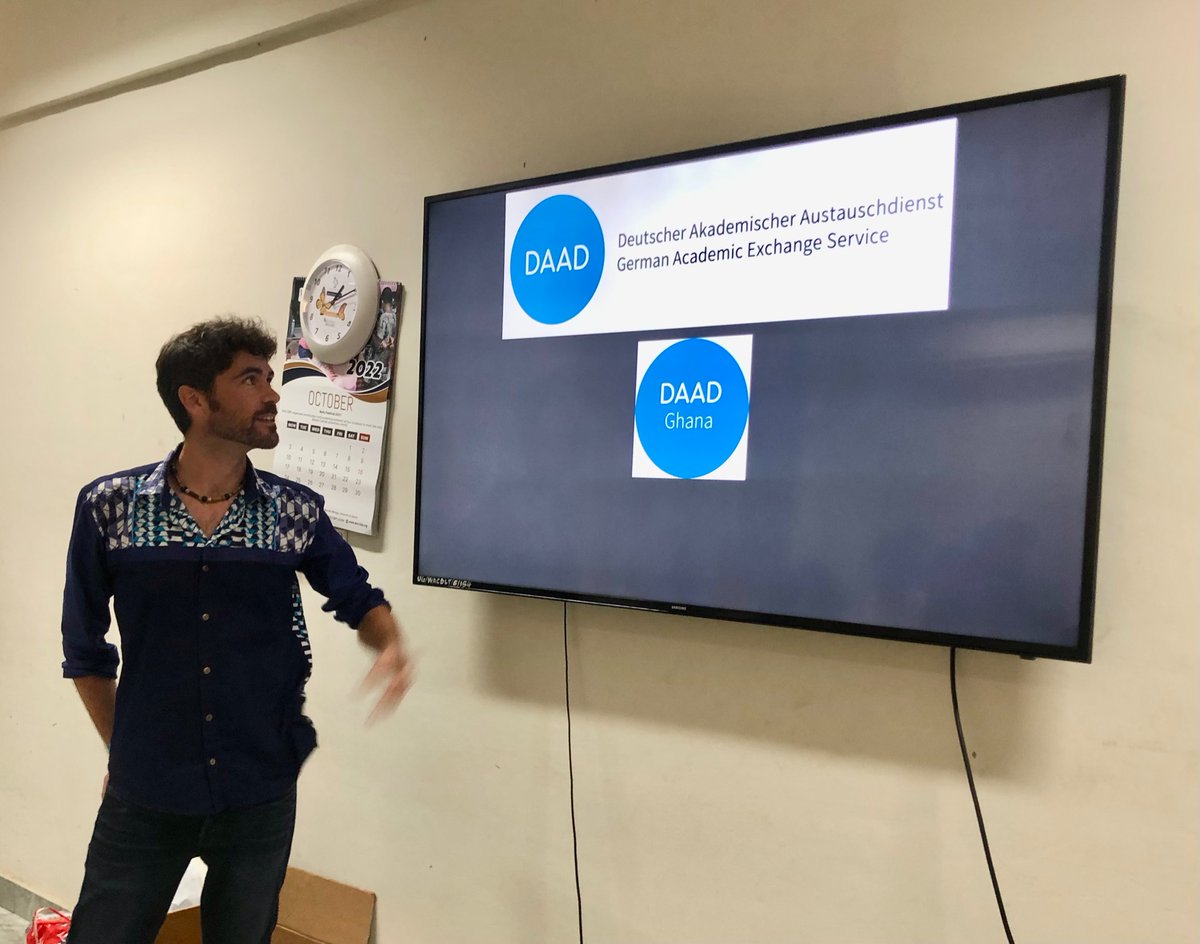 eremacham's tweet photo. @pez_hayes closing the session presenting research opportunities in Germany. Let’s build connections and strengthen collaboration #WAMBIAN
@WACCBIP_UG @MDC_Berlin https://t.co/ApbkhNxk6y
