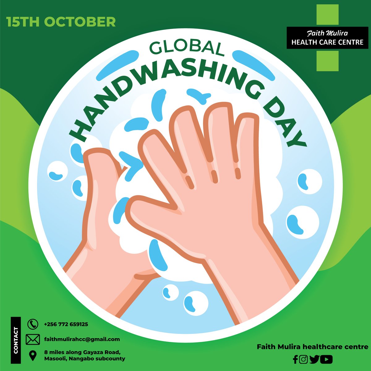 FaithMulira's tweet photo. One major way to prevent the spread of germs and diseases is by washing hands.
Warm wishes on the global handwashing day😊
#hygiene https://t.co/JsXb5dUIa5