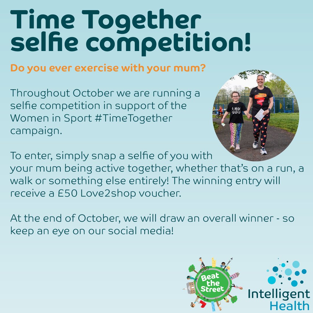 Join our selfie competition in support of the Women in Sport #TimeTogether campaign 😊