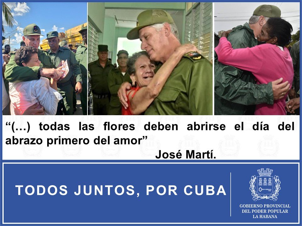 #TodosJuntos por #Cuba #FuerzasCuba