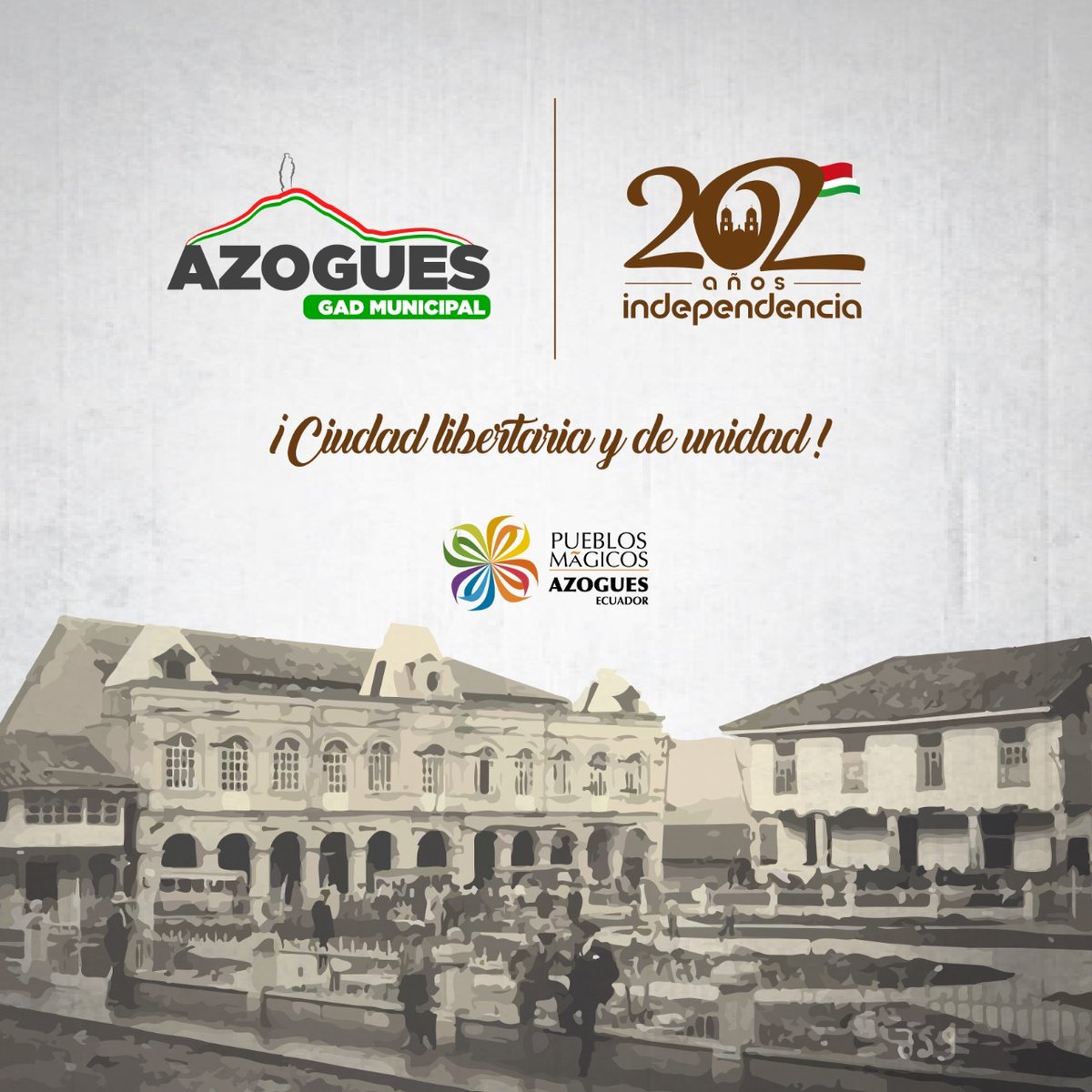MAzogues's tweet photo. Ingrese en el siguiente link:👇 https://t.co/ow0xNPb1ZN y descargue la agenda festiva por los 2️⃣0️⃣2️⃣ años de independencia política española de San Francisco de Peleusí de #Azogues. 

#UnidosSomosMas
#AzoguesCiudadLibertariaYDeUnidad https://t.co/FNYDc9QAic