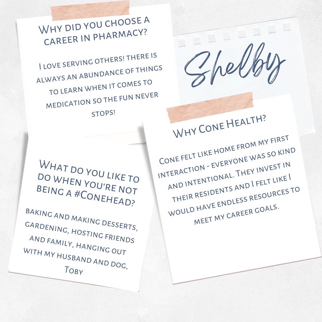 💡💡💡 RESIDENT SPOTLIGHT 💡💡💡 
Everyone meet Shelby, one of our PGY-1 Acute Care Pharmacy Residents!