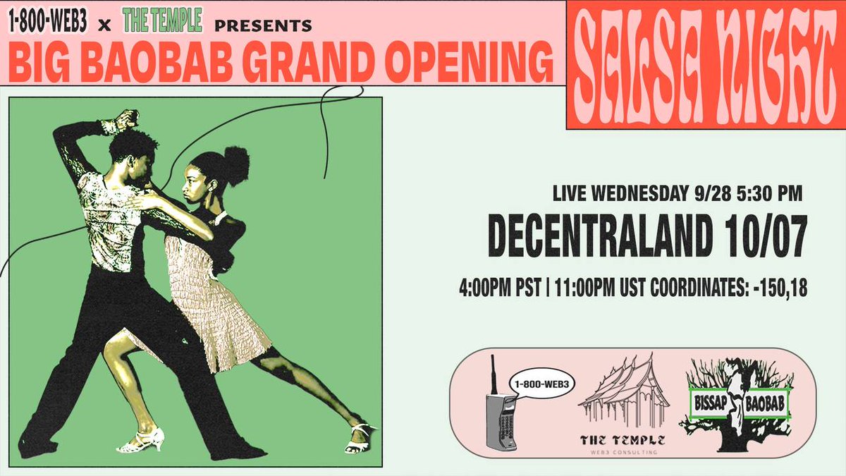 💃🏽🕘 TODAY 4 PM PST | 11 PM UTC

events.decentraland.org/event/?id=79cf…