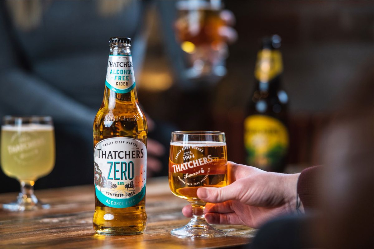 thatchers_cider's tweet photo. Have you tried our Zero cider? If you’re taking part in Sober October, cutting back or just want to try something new it’s the perfect alternative – full on flavour with none of the alcohol 🍎
#soberoctober #thatcherszero https://t.co/wYtk2pJMFn