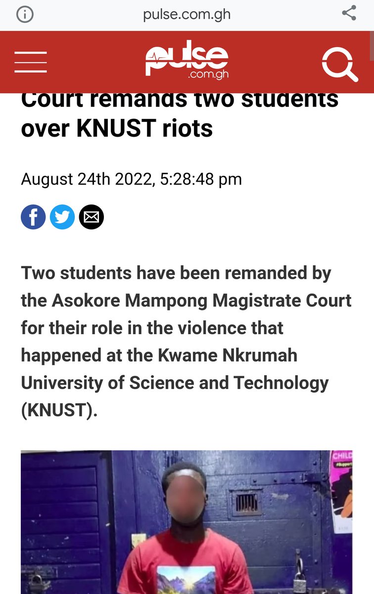 KOD_focus's tweet photo. I have keenly followed the arrest of some KNUST students and their appearance before court from police cells. They are being prosecuted in connection with rioting on campus. I am most distressed about this issue as a former colleague of theirs in KNUST.  1/6 https://t.co/yVHxqCswGj