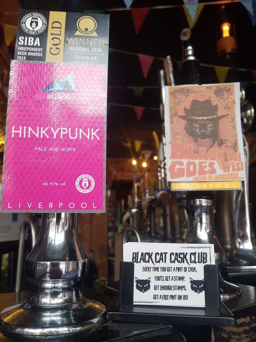 blackcatliv's tweet photo. #FreshCaskFriday ™️ and we've award winning Hinkypunk from @Big_Bog_Brewing back alongside our own Black Cat Goes West.
Take It Easy Black Cat also makes it's return to the draught lines. https://t.co/xrEJCB3NYt