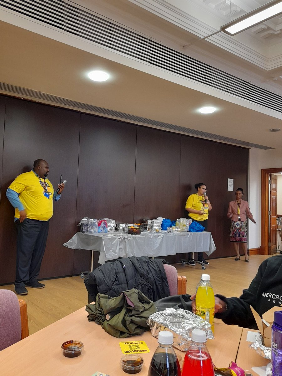 UnisonMUHBranch's tweet photo. Powerful poems, brilliant music and inspiring speeches.
Members left with bellies full of great food, pockets full of anti-racist literature for their workplaces and hearts full of hope - Solidarity is our Strength! #EndRacismAtWork #BlackHistoryMonth
✊🏻✊🏼✊🏾✊🏿 https://t.co/nJhCf5LMEP