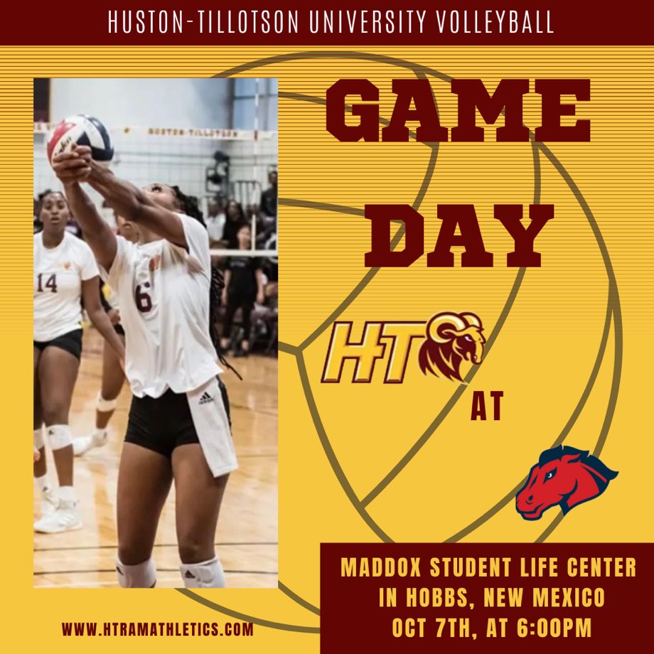 HTRamsAthletics's tweet image. #fRAMily it’s game day for your Lady Rams volleyball team
🆚 University of the Southwest
📍 Hobbs, New Mexico
🏟 Jack &amp;amp; Mabel Maddox Student Life Center
⌚️ 6:00 p.m. MST
📺 bit.ly/3egb8sS
📊 bit.ly/3ElWcnD
#RamUp #HTisIDEAL #CultureOfExcellence