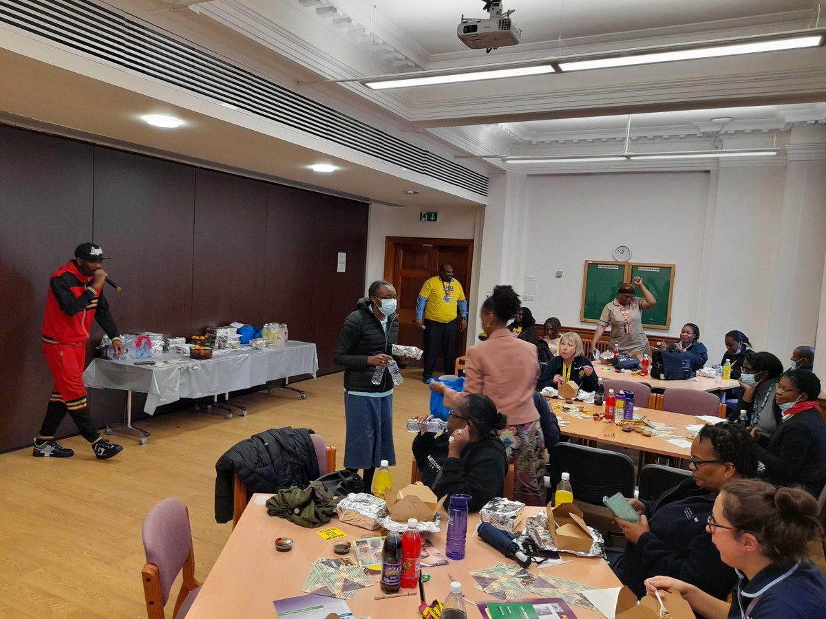 UnisonMUHBranch's tweet photo. Powerful poems, brilliant music and inspiring speeches.
Members left with bellies full of great food, pockets full of anti-racist literature for their workplaces and hearts full of hope - Solidarity is our Strength! #EndRacismAtWork #BlackHistoryMonth
✊🏻✊🏼✊🏾✊🏿 https://t.co/nJhCf5LMEP