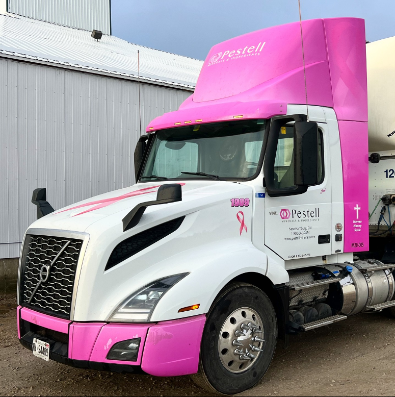 We are happy to support @pestellminerals in raising awareness during breast cancer awareness month!

For the month of October, when you see Fred’s Pink Truck, take a picture and post it to social media using the hashtag #FredsPinkTruck and tag <a href="/PestellMinerals/">Pestell Nutrition</a>.