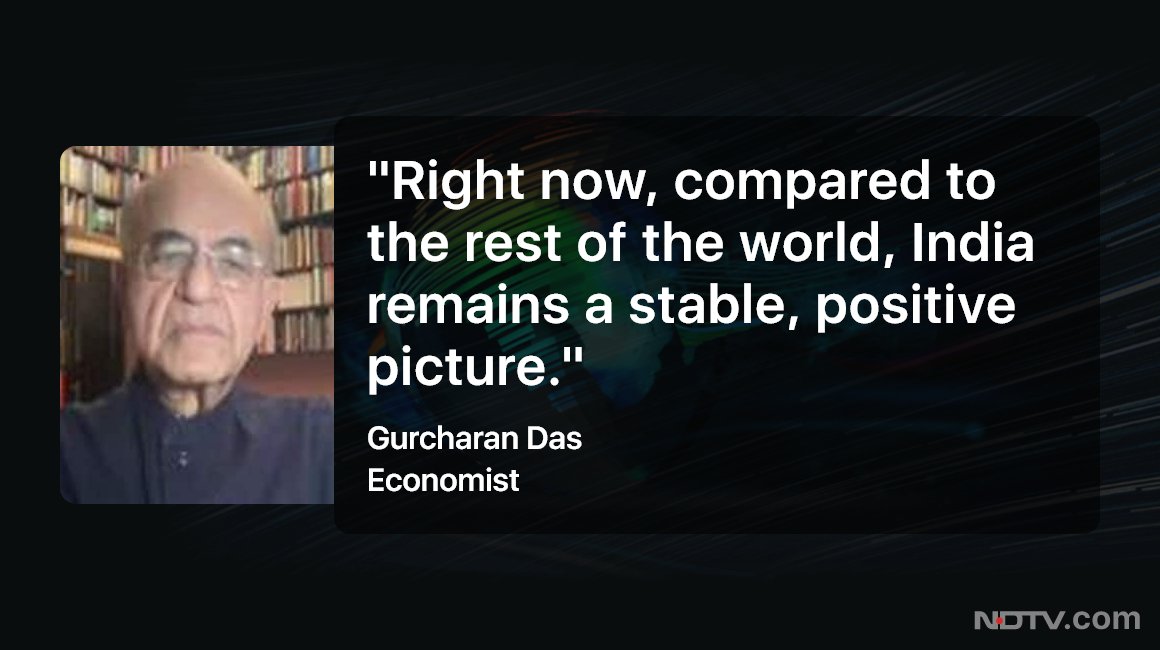 ndtv's tweet photo. #TheBigFight | Economist @gurcharandas on the Indian economy. https://t.co/uDC1ES60xT