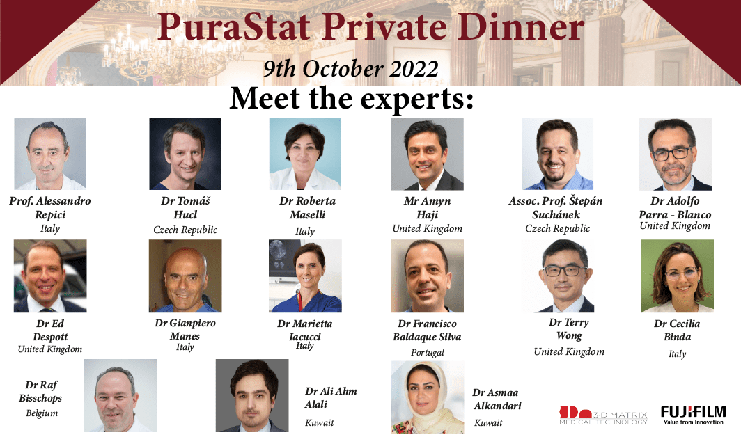 3dm_emea's tweet photo. Our Private #PuraStat Dinner at the Gerstner Salons Privés in Vienna is only 2 days away! Meet our international faculty member guests and learn more about their experiences in using #PuraStat. https://t.co/6r57JJs2si
#3dmatrix #fujifilm #purastat #event #GI #endoscopy https://t.co/KUMATGT0vp