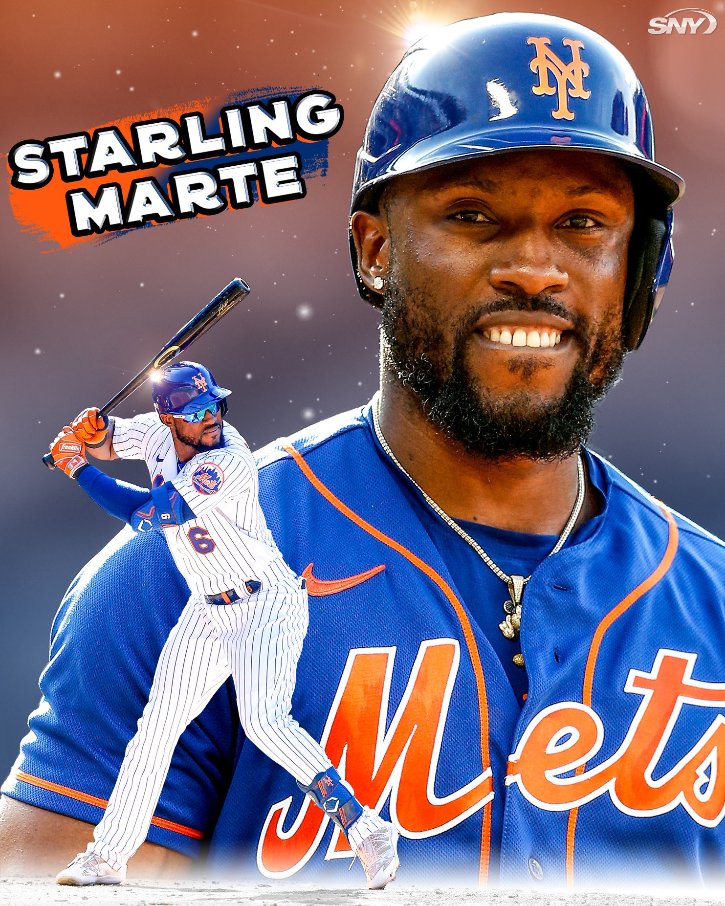 SNY Mets on X: HE'S BACK. Starling Marte will be on the Mets' Wild Card  Series roster, per @martinonyc    / X