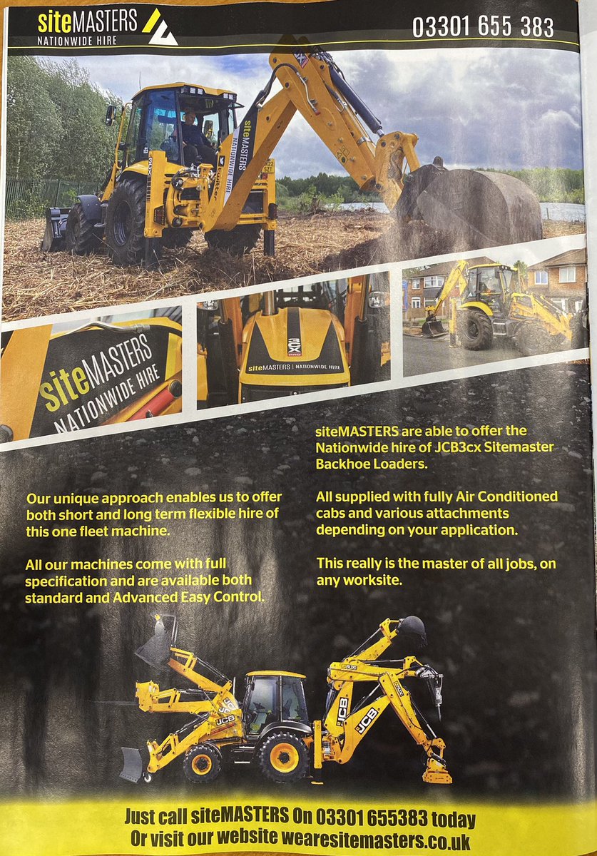We are siteMASTERS and we even have a brand new website to prove it wearesitemasters.co.uk Please have a look and if you would like to read more, check out <a href="/EarthmoversMag/">Earthmovers Magazine</a> November issue for an article on the work we do <a href="/GunnJCB/">Gunn JCB Ltd</a> <a href="/JCBmachines/">JCB</a>