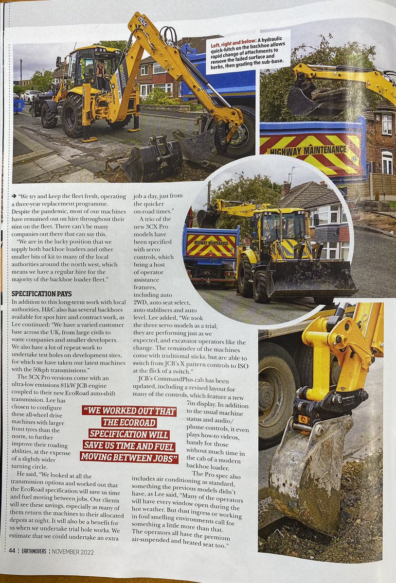 handcplanthire's tweet photo. We are siteMASTERS and we even have a brand new website to prove it https://t.co/TduQve690Y Please have a look and if you would like to read more, check out @EarthmoversMag November issue for an article on the work we do @GunnJCB @JCBmachines https://t.co/h8dWiJlu0C