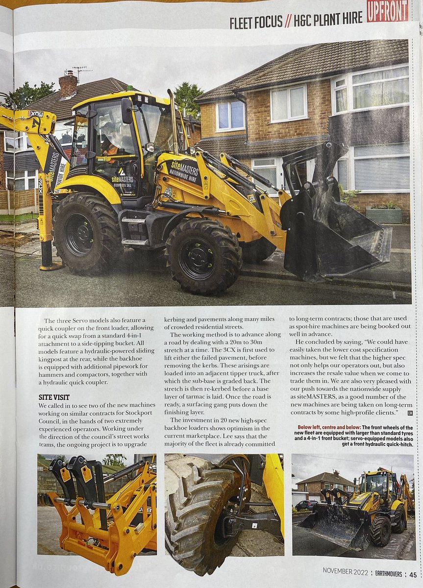 handcplanthire's tweet photo. We are siteMASTERS and we even have a brand new website to prove it https://t.co/TduQve690Y Please have a look and if you would like to read more, check out @EarthmoversMag November issue for an article on the work we do @GunnJCB @JCBmachines https://t.co/h8dWiJlu0C
