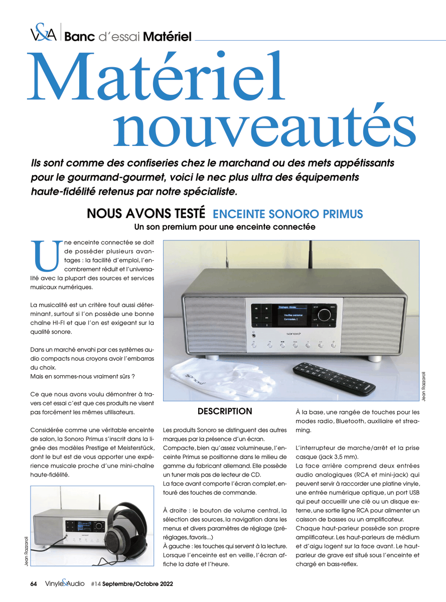 VinyleAudio's tweet photo. Banc d'essai Matériel 🆕🔉 Retrouvez le nec + ultra des équipements hifi dans le 14ème opus de @VinyleAudio avec 20 pages de tests et de pur bonheur audio. Qu'on se le dise ! 😉👌 #Sonoro #Thorens #Ortofon #EmtCartridges #Primaluna #Magnat #Luxman #TotemAcoustic #Liedson #Agapé https://t.co/sJpkiZKl9z