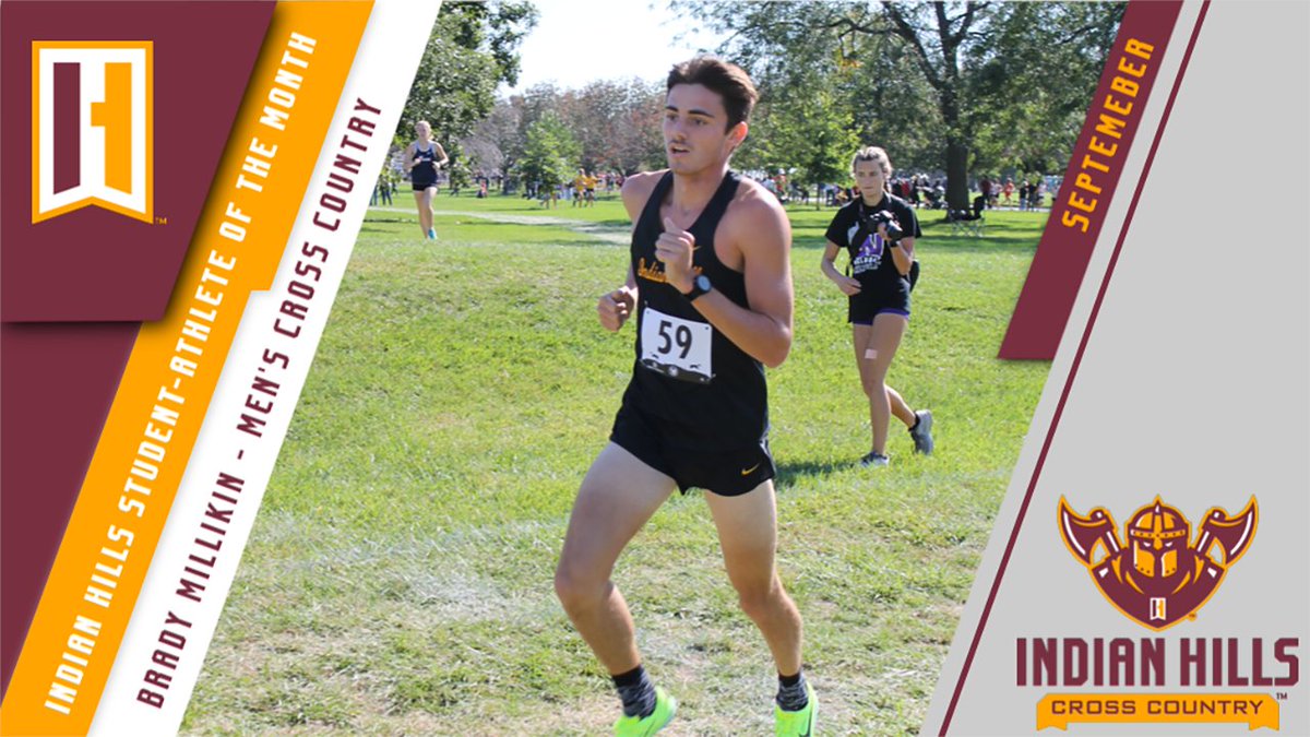 The Indian Hills September Male Student-Athlete of the Month - Brady Millikin of <a href="/IHCCrunning/">Indian Hills XC/TF</a>!

Millikin set a school record while earning national honors during the month of September.

📰indianhillsathletics.com/aotw/aotm1_101…
