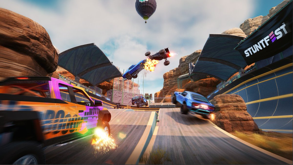 LeafSprig's tweet photo. A little later today we're going to be delving back into @Stuntfest Worldtour - the up-and-coming arcade racing stunt-a-thon by @PowWowEnt is a ton of fun!
We're getting a sneak peek this afternoon - grab the demo and check it out for yourself!
#Stuntfest #Racing #Sponsored https://t.co/YYYEICoaSv