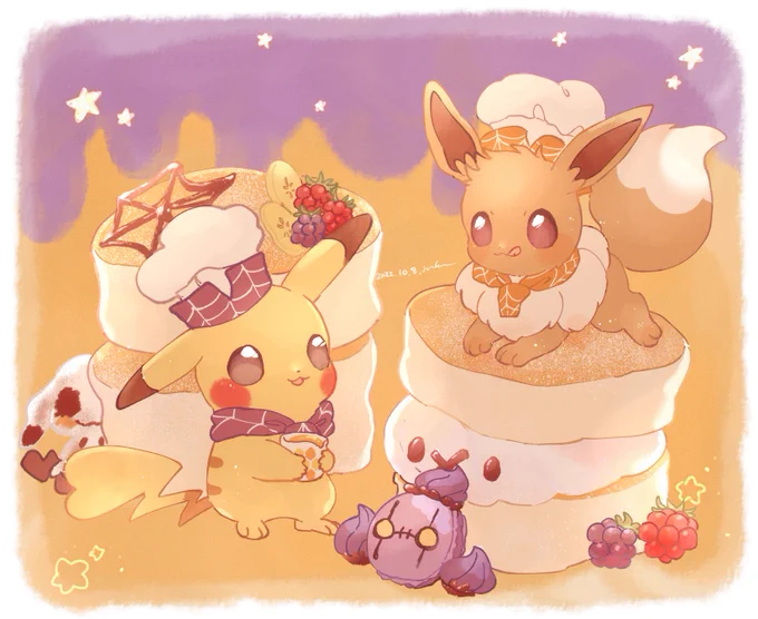 ハッピーパンケーキハロウィン#ピカブイの日 