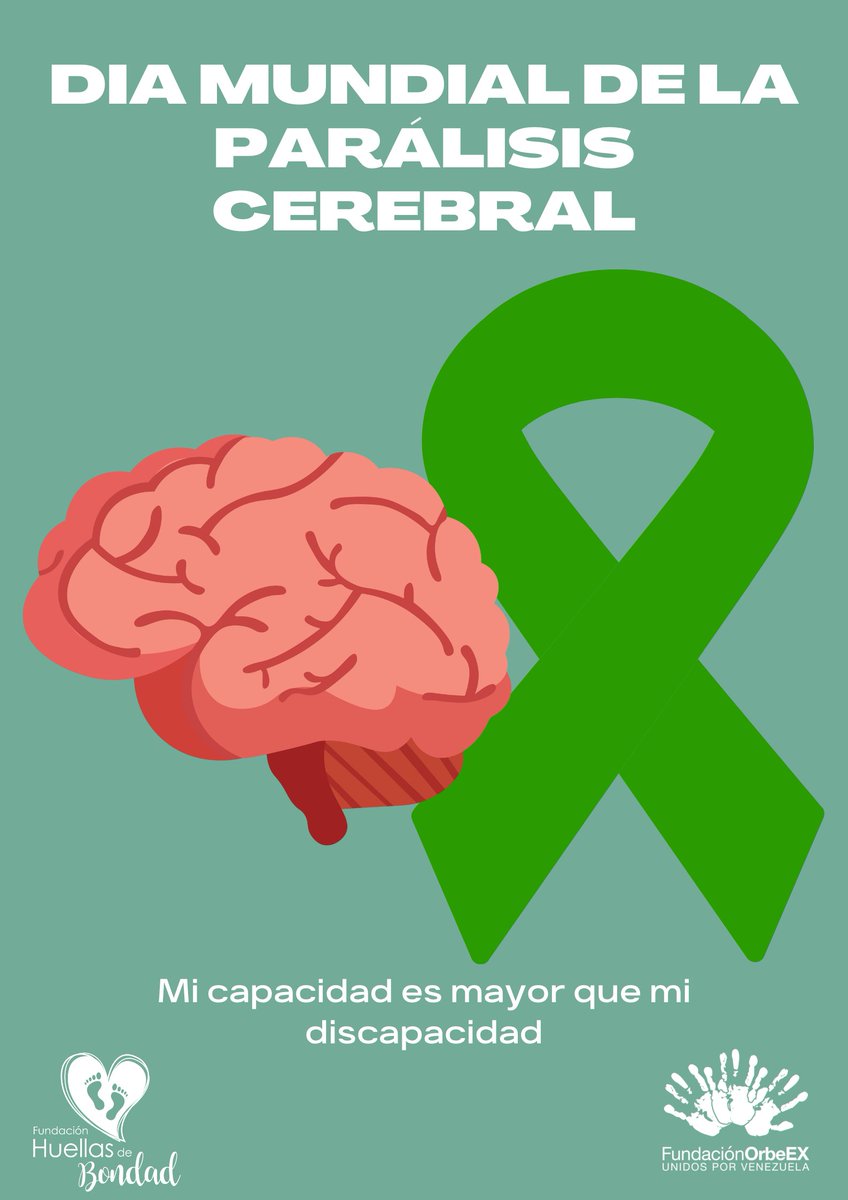 El pasado 6 de octubre se conmemoró  el Día Mundial de la Parálisis Cerebral, una fecha dedicada a los pacientes con esta condición y a sus familias con el objetivo de visibilizar y reivindicar sus necesidades y darles el apoyo que necesitan.
#diamundial #Efemeride