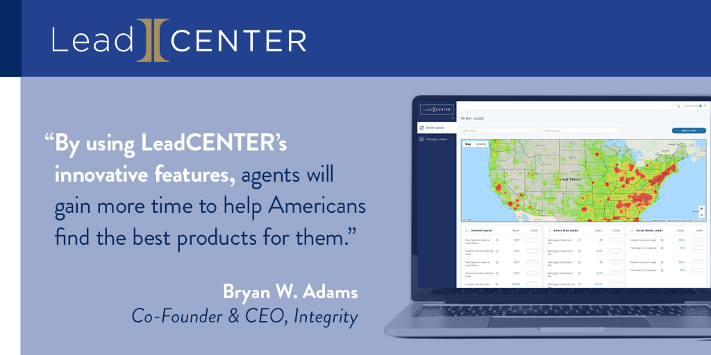 IntegrityMG's tweet photo. LeadCENTER gives agents the ability to serve more Americans! With innovative systems designed for growing businesses, LeadCENTER will help agents access new leads and manage marketing from the same intuitive platform. https://t.co/6A3SCVtrqt
#LeadCENTER #IntegrityLeadCENTER https://t.co/StMwnbs3aW
