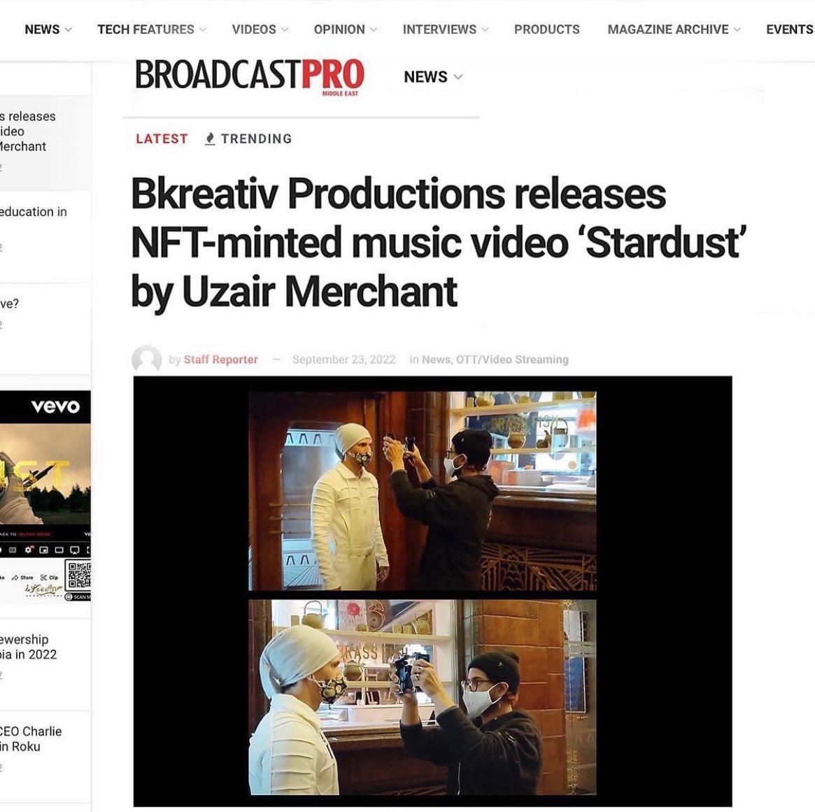 Kri8Labs's tweet photo. Stardust is Everywhere💫
Thank you !!! @broadcastprome and
@digitalstudiome 
We got featured in the biggest #broadcast and digital
magazines around #dubai , #middleeast &amp; #mena
regions, this is extremely special for our entire team.Thank you to everyone
#kri8labs #feature #bkp https://t.co/5rpOjlLGLS