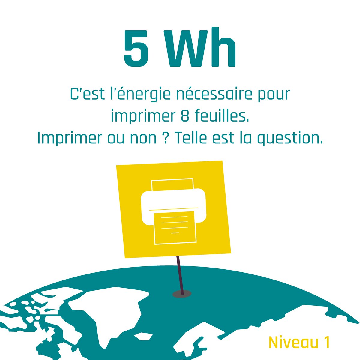 [Défi Zér♻️ Déchet - étape 1]
Environ 475 000 feuilles sont imprimées… chaque seconde ! 😨
J'adopte les bons gestes : est-ce nécessaire ? Et si oui : recto-verso, papier recyclé 🌳 
#zerodechet #EnergieHumaine #ecoresponsable #DefiZeroDechet