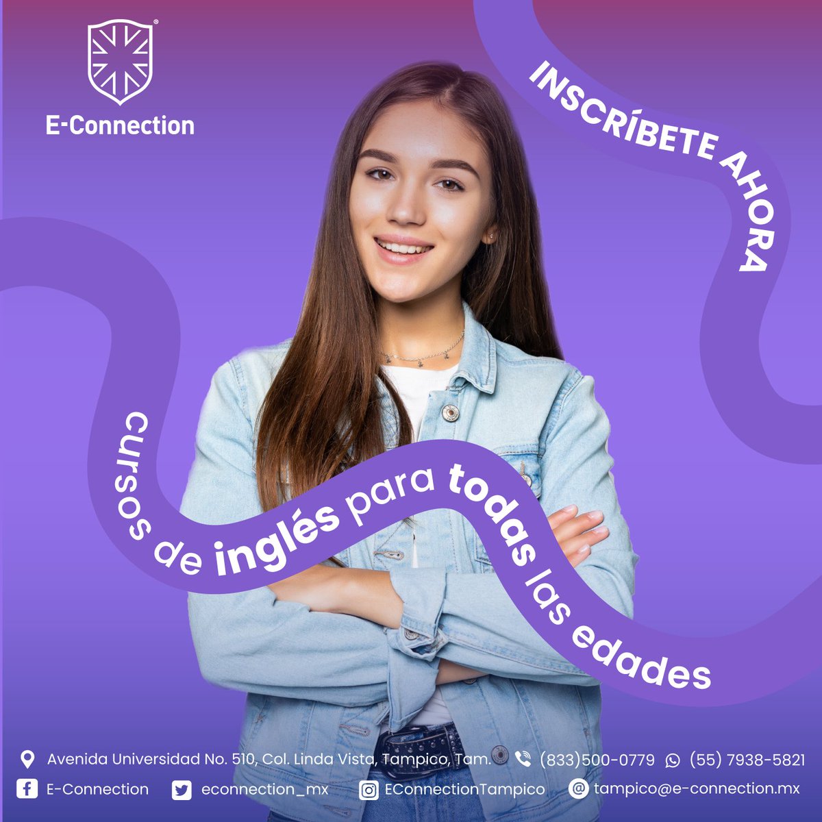 En E-connection tenemos cursos de inglés para que conectes con el idioma por medio del aprendizaje y la práctica. Decídete a dar ese gran paso y aprende un nuevo idioma.

#econnection #inglés #bilingüe #nativosdigitales #clasesvirtuales #clasesonline