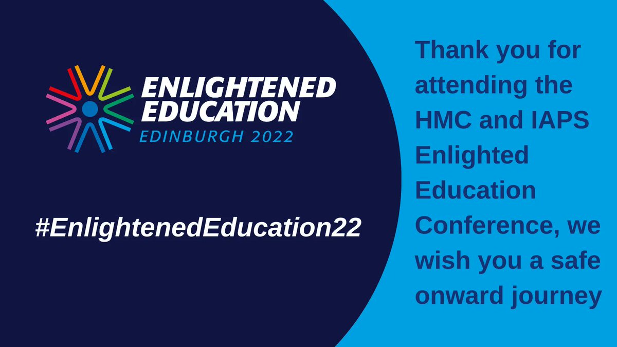 HMC_Org's tweet photo. Thank you to everyone involved in the @HMC_Org & @iapsuk #EnlightenedEducation22 #Conference, #OpenEducationConference & #InternationalConference. It has been a remarkable week & we hope delegates feel inspired, engaged & energised as they return to school for the year ahead. https://t.co/nKCw10rNYH